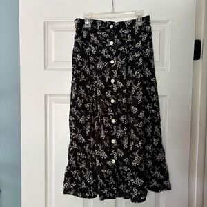 Petite by Wildlife Sportswear Cotton Floral Skirt